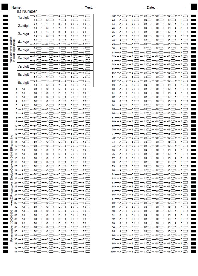 Omr Sheet For 200 Questions With 4 Options Pdf Download European%20A4%20Test%20Sheet